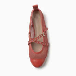 Balerinas a pie Rojo Blu