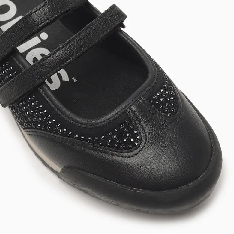Balerinas Hush Puppies Negro Hally