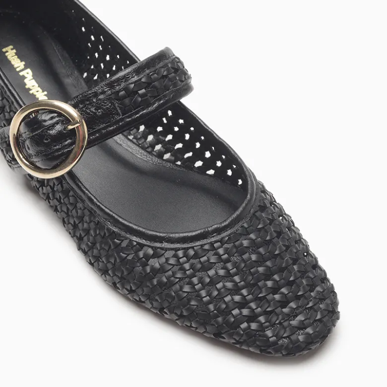 Balerinas Hush Puppies Negro Prati