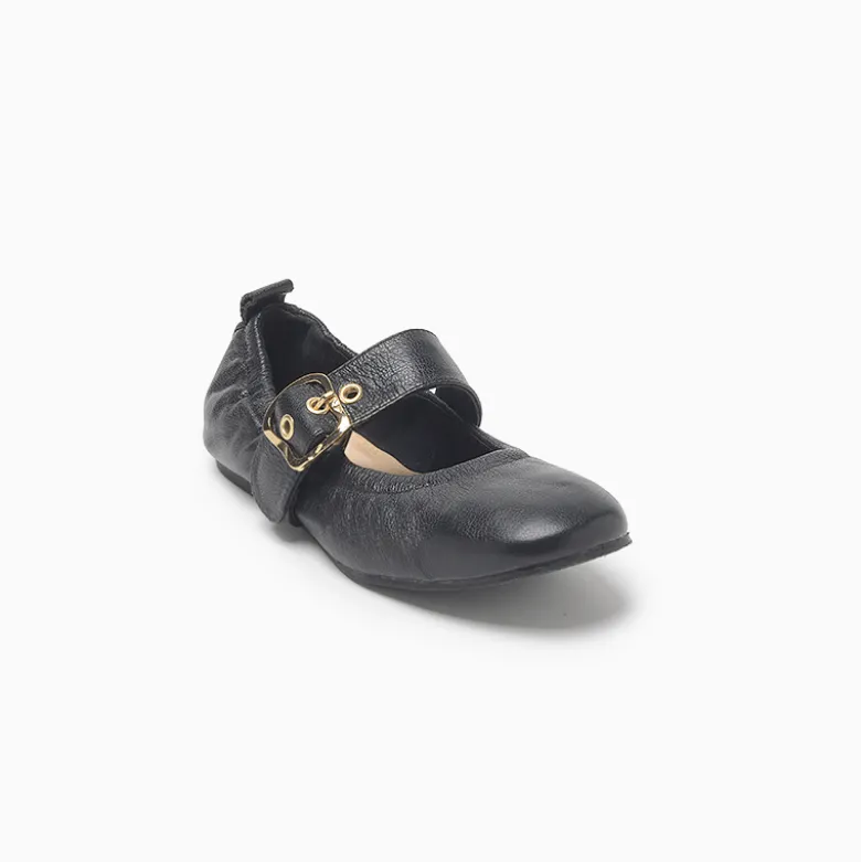Balerinas Hush Puppies Negro Bres