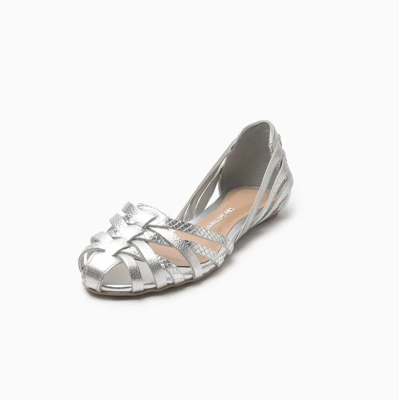 Balerinas Hush Puppies plateado Sarah