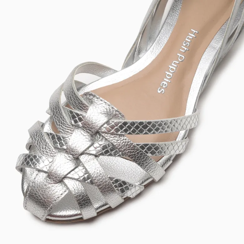 Balerinas Hush Puppies plateado Sarah
