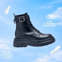 Borcegos Hush Puppies Negro Felicity
