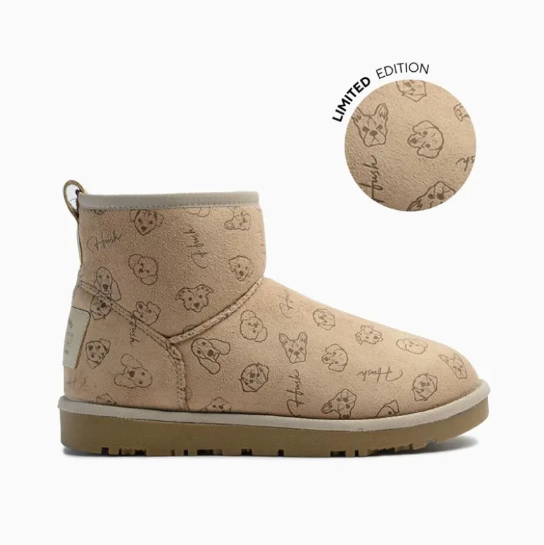 Botas Hush Puppies Beige Mini Puppy
