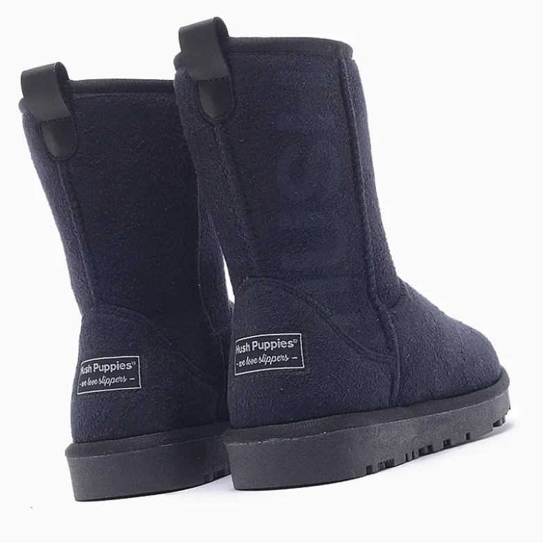Botas Hush Puppies Negro Shorty big logo