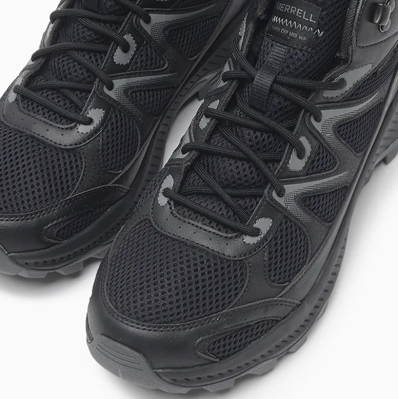 Botas Merrell Negro Tempo Exp Mid Wp M