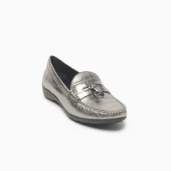 Mocasin Hush Puppies plateado Ross
