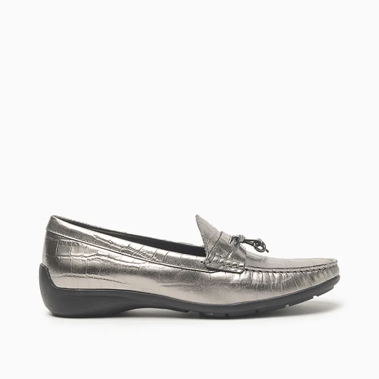 Mocasin Hush Puppies plateado Ross