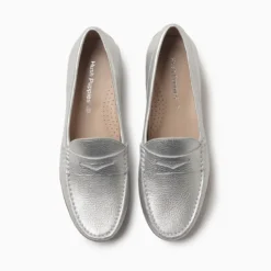 Mocasin Hush Puppies plateado Troya