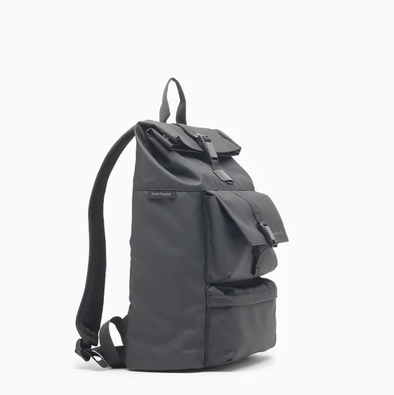 Mochilas Hush Puppies Negro Mochila Saras
