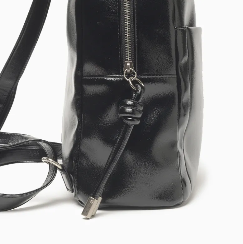 Mochilas Hush Puppies Negro Mochila Clavina