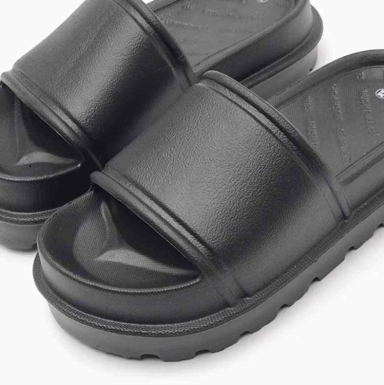 Ojota Hush Puppies Negro Candy Beach