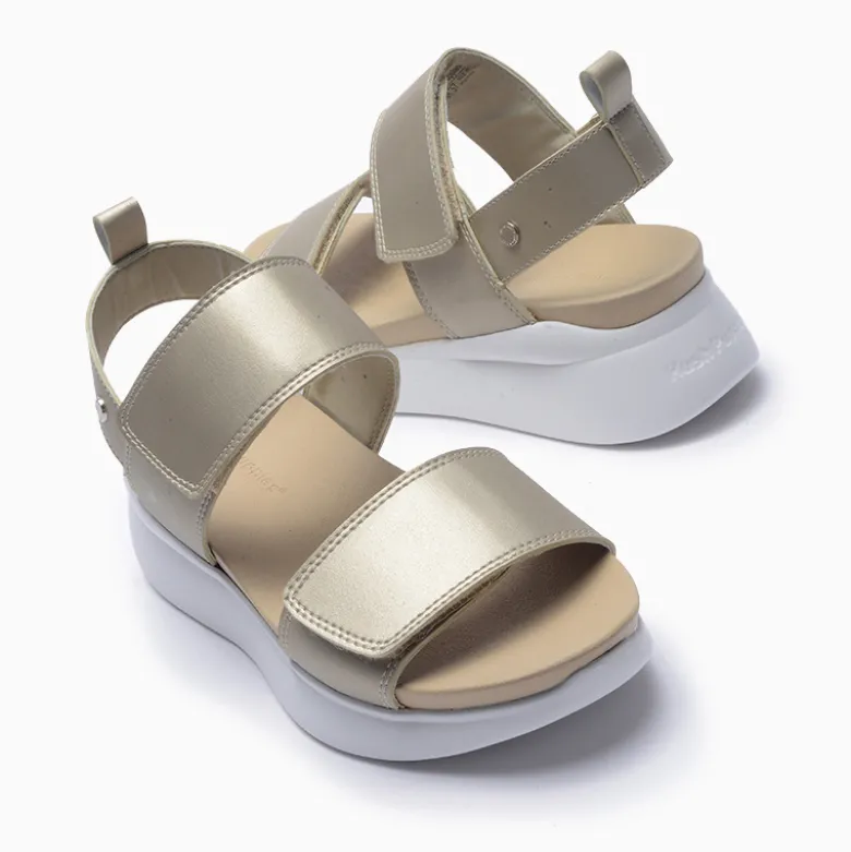 Plataformas Hush Puppies Dorado Tina