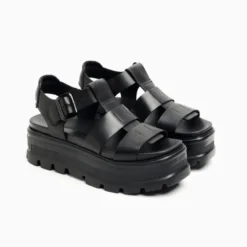 Plataformas Hush Puppies Negro Meel
