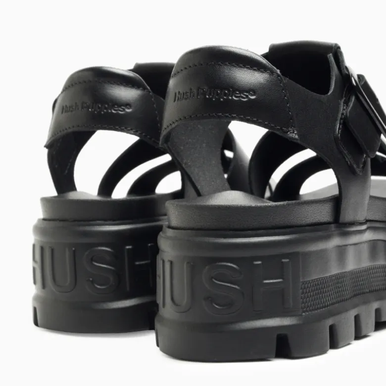 Plataformas Hush Puppies Negro Meel