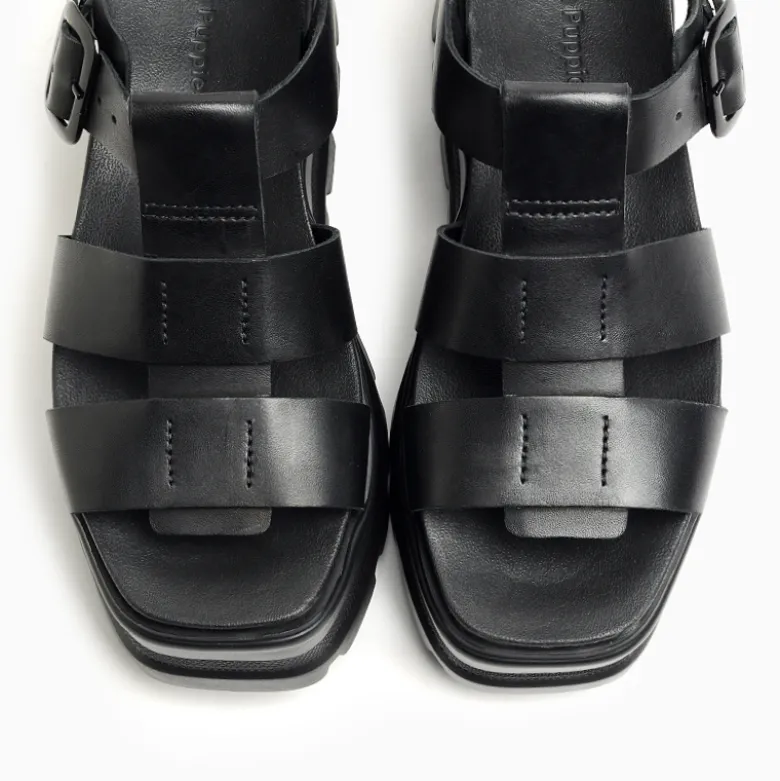 Plataformas Hush Puppies Negro Meel