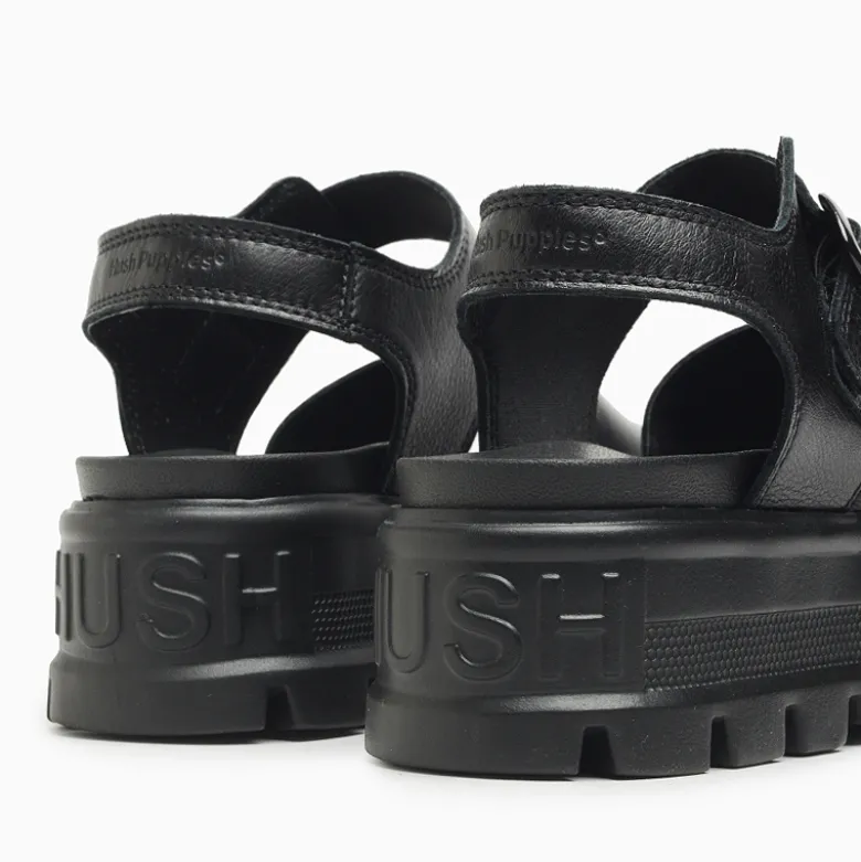 Plataformas Hush Puppies Negro Mary