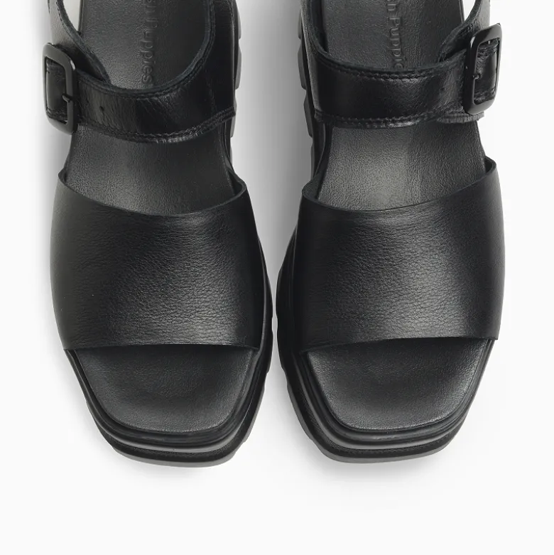 Plataformas Hush Puppies Negro Mary
