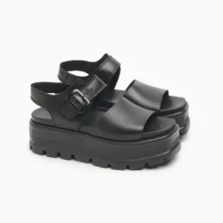 Plataformas Hush Puppies Negro Mary