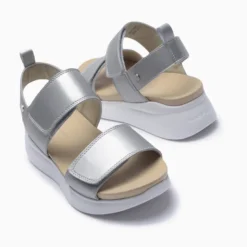 Plataformas Hush Puppies plateado Tina