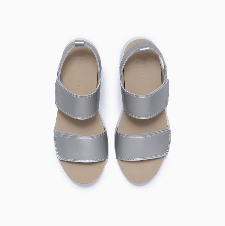 Plataformas Hush Puppies plateado Tina