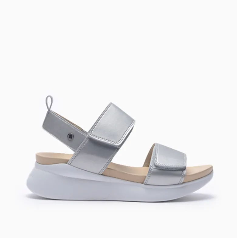 Plataformas Hush Puppies plateado Tina