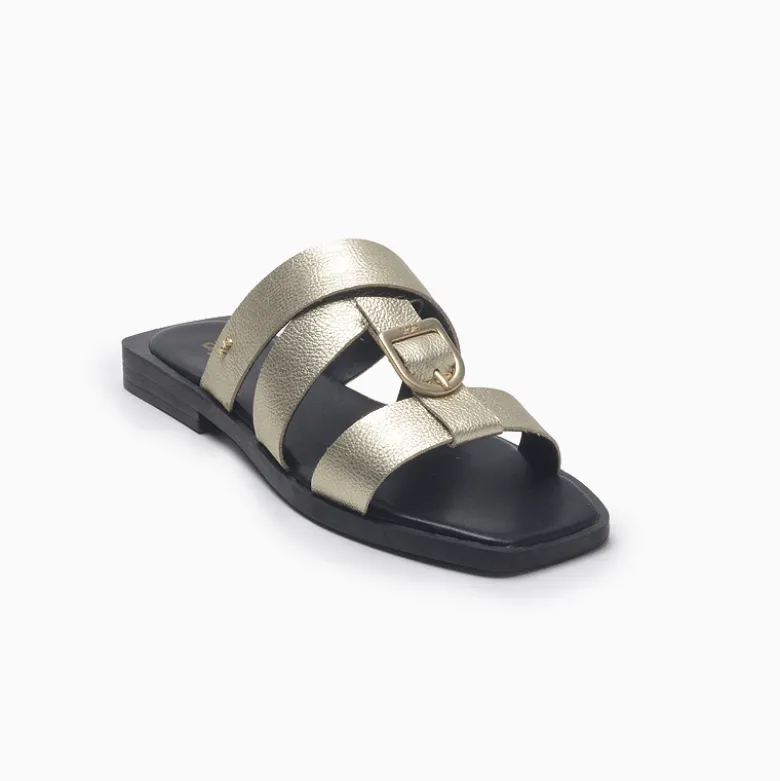 Sandalias a pie Dorado Nika