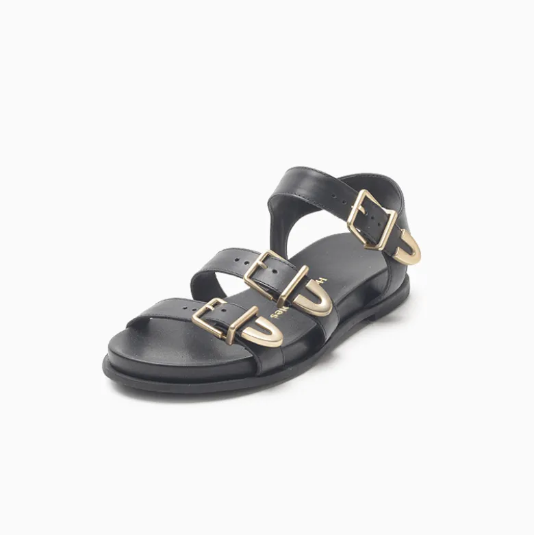Sandalias Hush Puppies Negro Simon