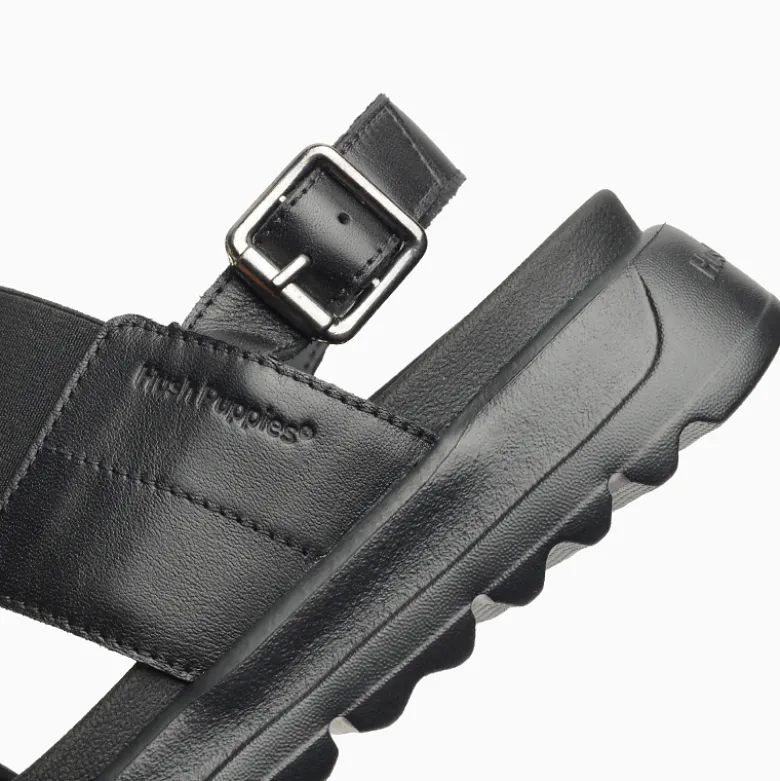 Sandalias Hush Puppies Negro Nankin