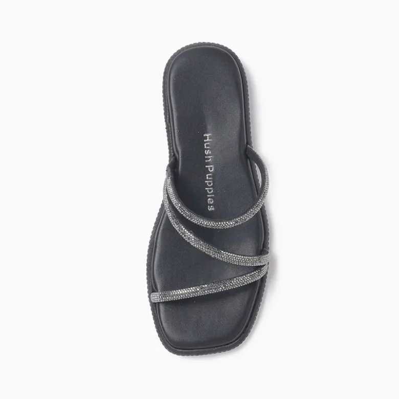 Sandalias Hush Puppies Negro Amy II