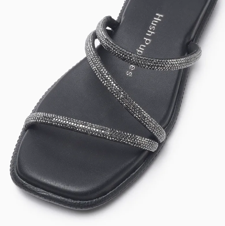 Sandalias Hush Puppies Negro Amy II