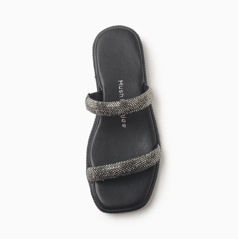 Sandalias Hush Puppies Negro Anny