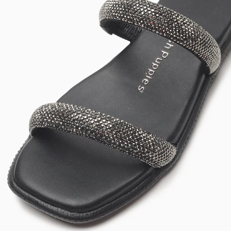 Sandalias Hush Puppies Negro Anny