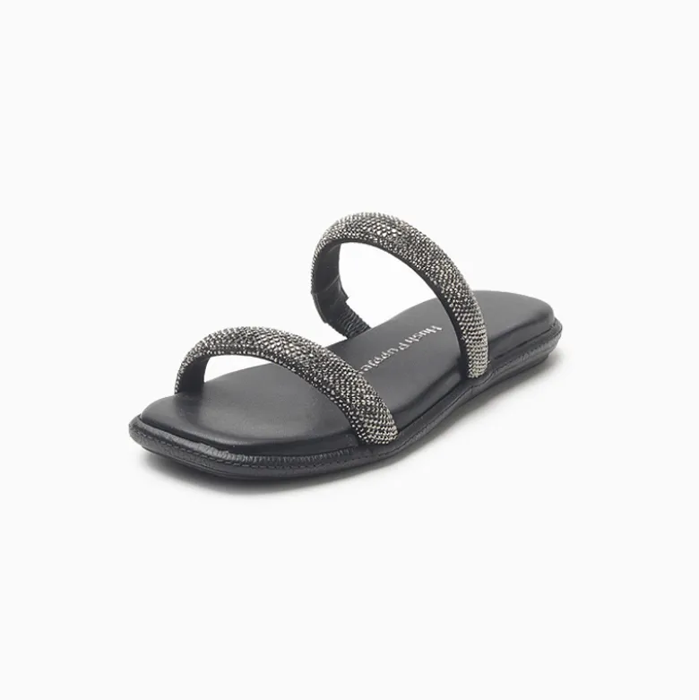 Sandalias Hush Puppies Negro Anny