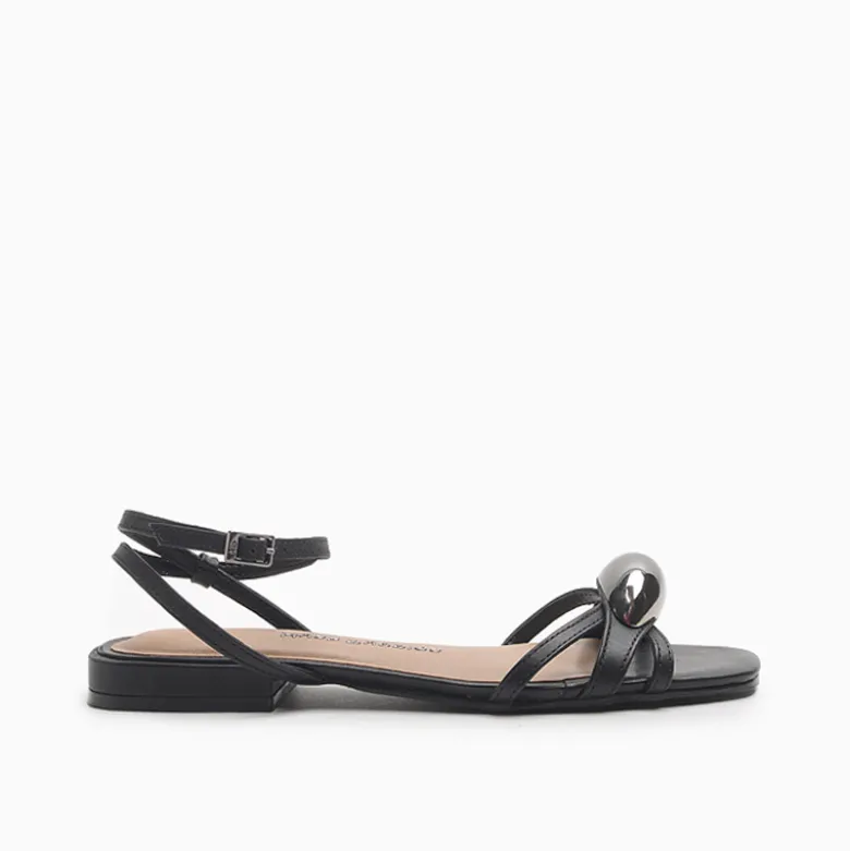 Sandalias Hush Puppies Negro Regina