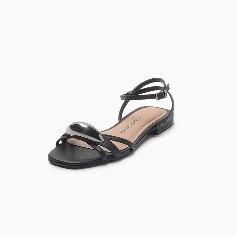 Sandalias Hush Puppies Negro Regina