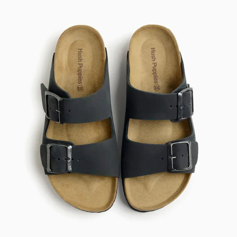 Sandalias Hush Puppies Negro Class II