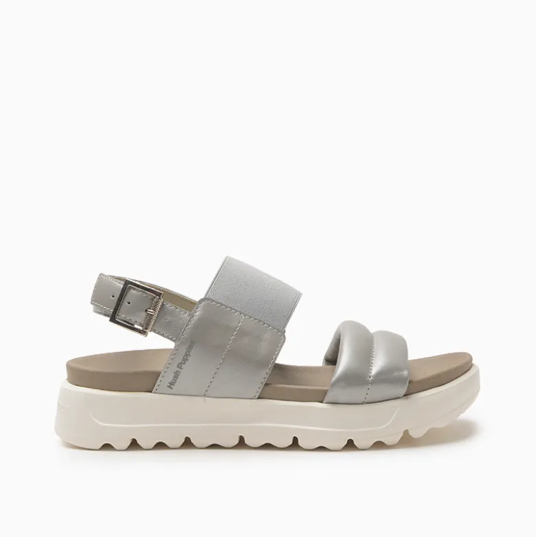 Sandalias Hush Puppies plateado Nankin