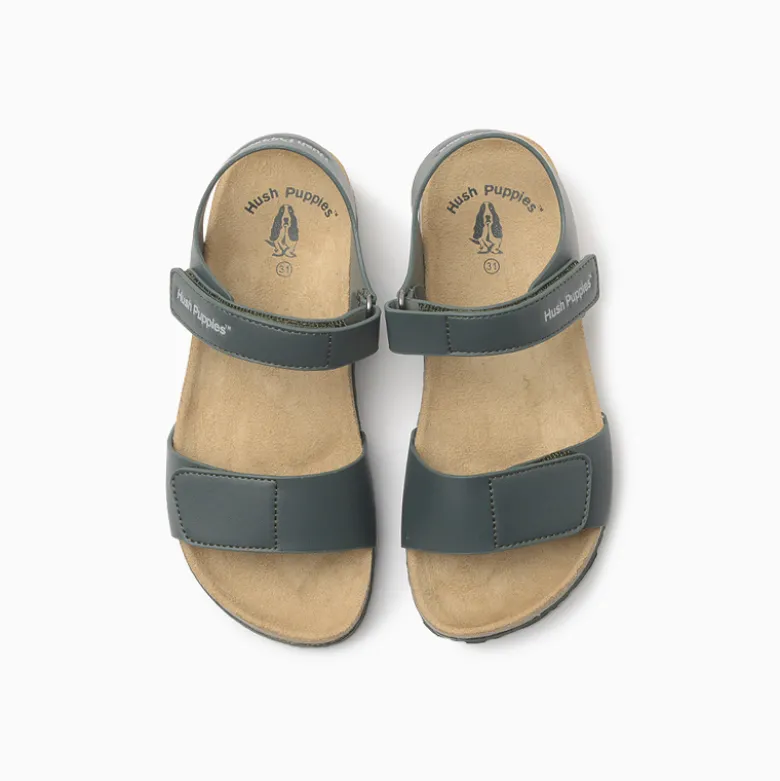 Sandalias Hush Puppies Verde Oscuro Kindy