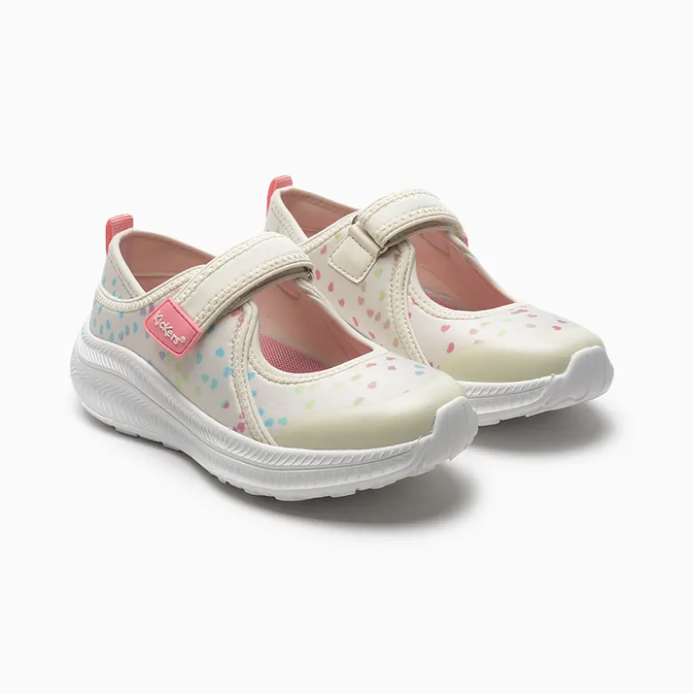 Sandalias Kickers Beige Heart