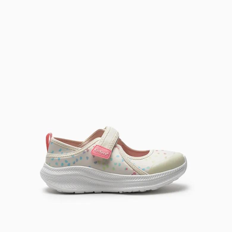 Sandalias Kickers Beige Heart