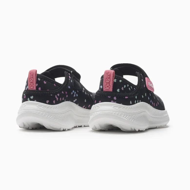 Sandalias Kickers Negro Heart