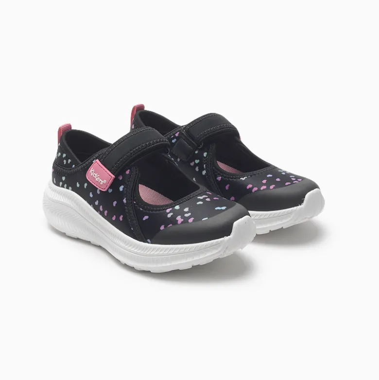 Sandalias Kickers Negro Heart