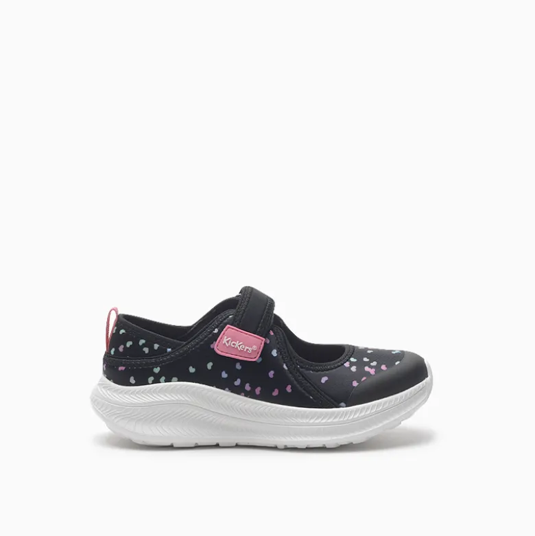 Sandalias Kickers Negro Heart