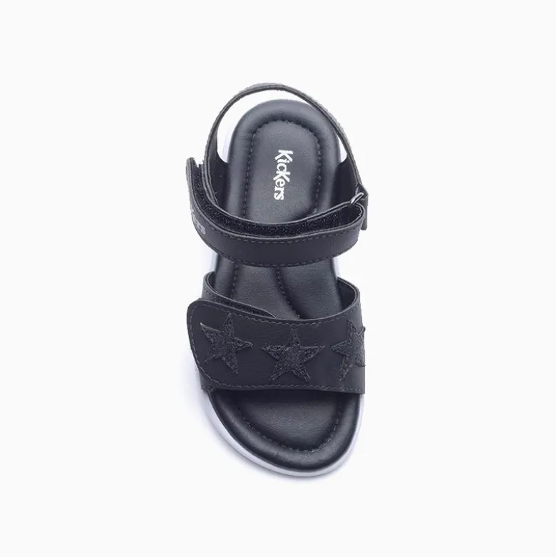 Sandalias Kickers Negro Jazmín