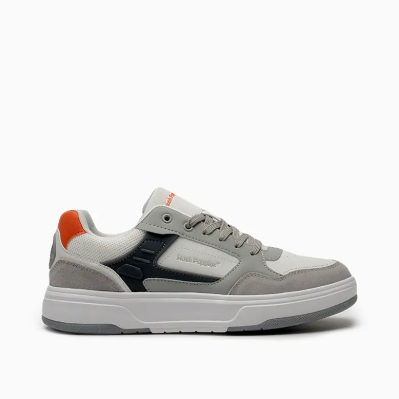 Zapatillas Hush Puppies Blanco con Gris Orion