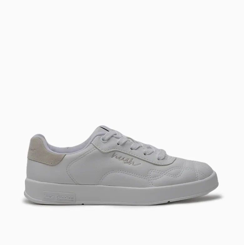 Zapatillas Hush Puppies Blanco Stitch