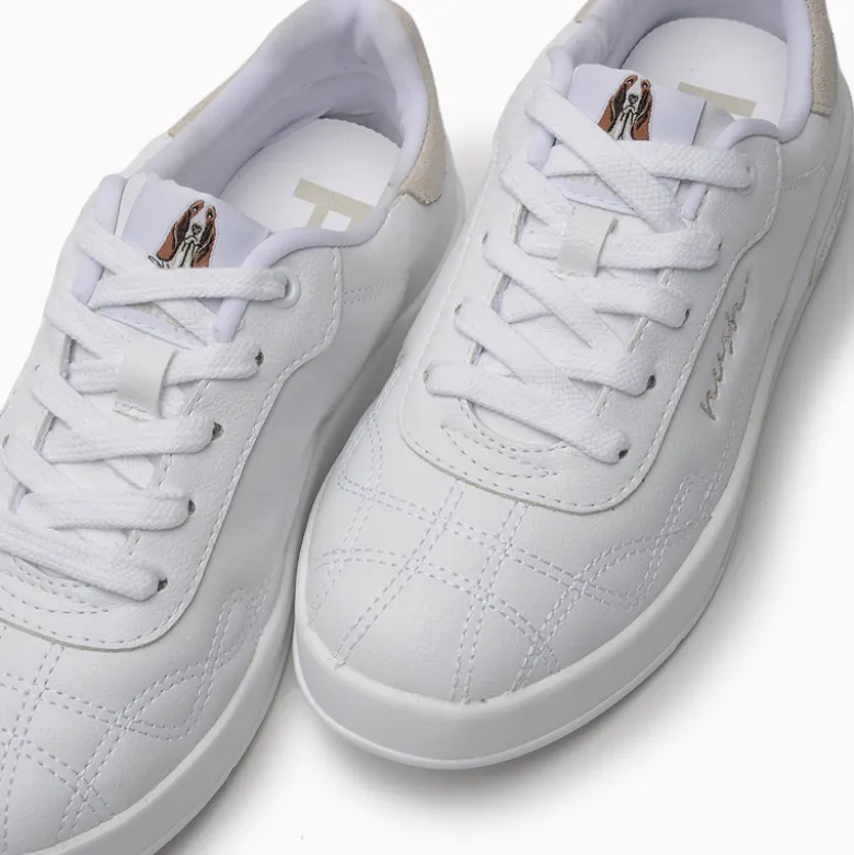 Zapatillas Hush Puppies Blanco Stitch