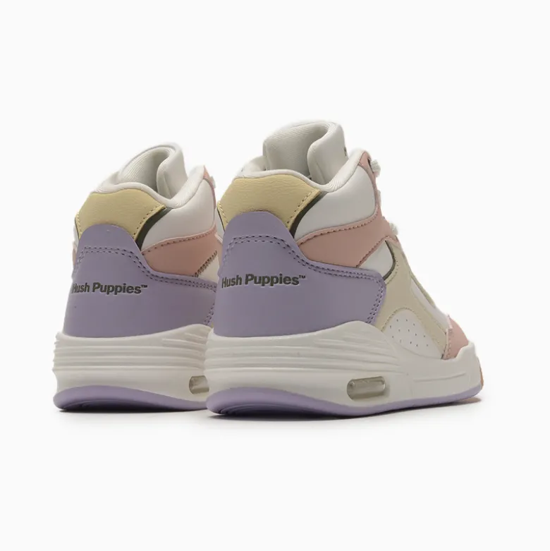 Zapatillas Hush Puppies Blanco con Rosa Magic High