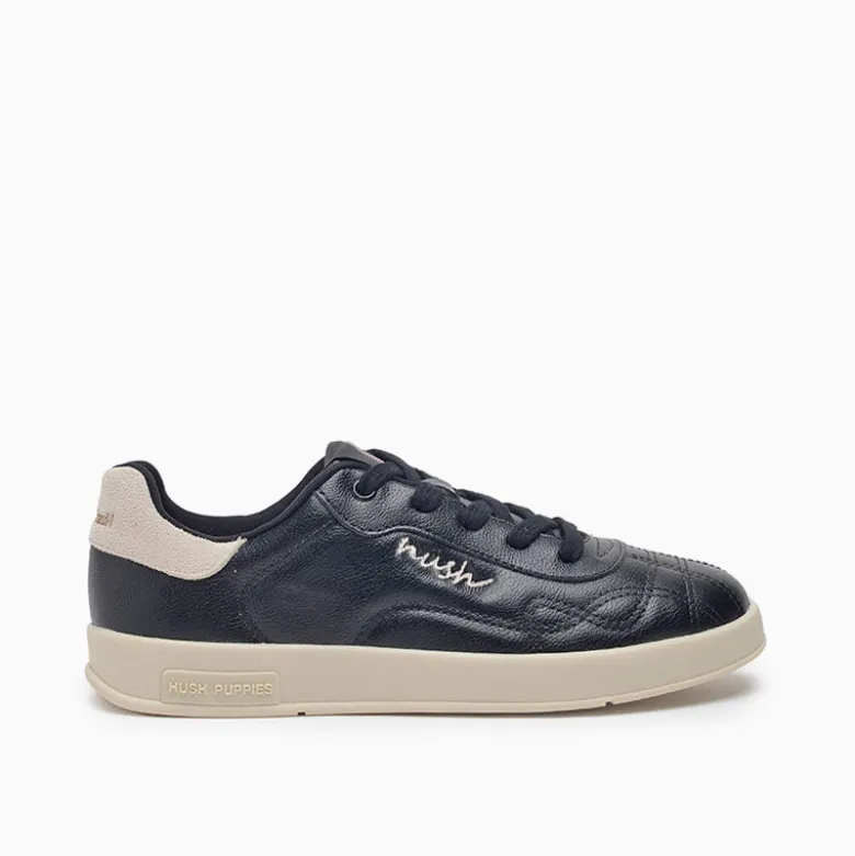 Zapatillas Hush Puppies Negro Stitch